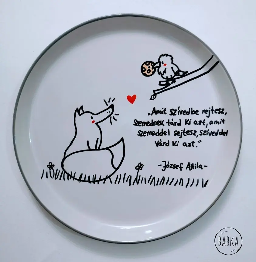 Szívedben (SZÍN A TÁNYÉR PEREMÉRE VONATKOZIK)