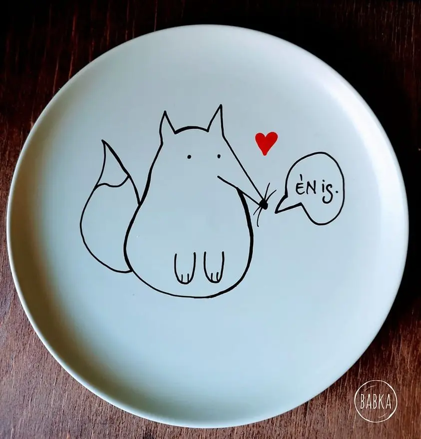 Rókás desszertes (kerek)