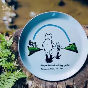Micimackó szeretet tányér