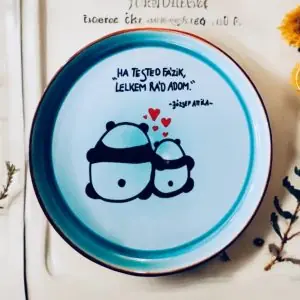 Ha tested fázik... - József Attila tányér