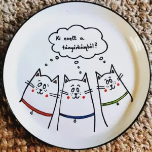 Ki evett a tányérkámból? (Szín a tányér peremére vonatkozik)