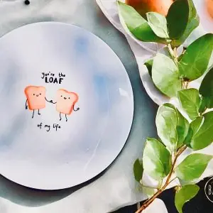 Reggeliző tányér (kenyérkék)