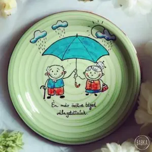 Örök szerelem - tányér (Én már örökre téged választottalak)