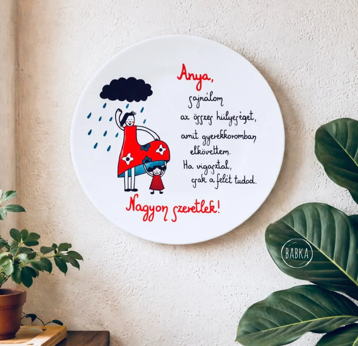 Anya tányér ( sajnálom az összes hülyeséget..)