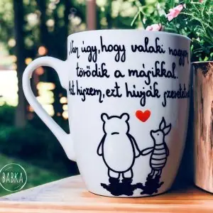 Micimackó bögre - szeretet