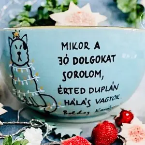 Karácsonyi müzlis tálka