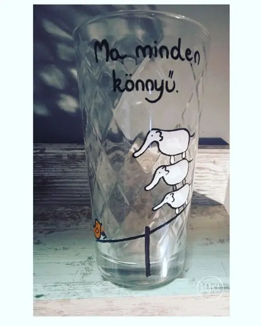 Ma minden könnyű üvegpohár (3dl)