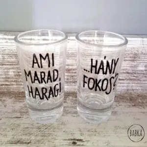 Páros pálinkás pohár