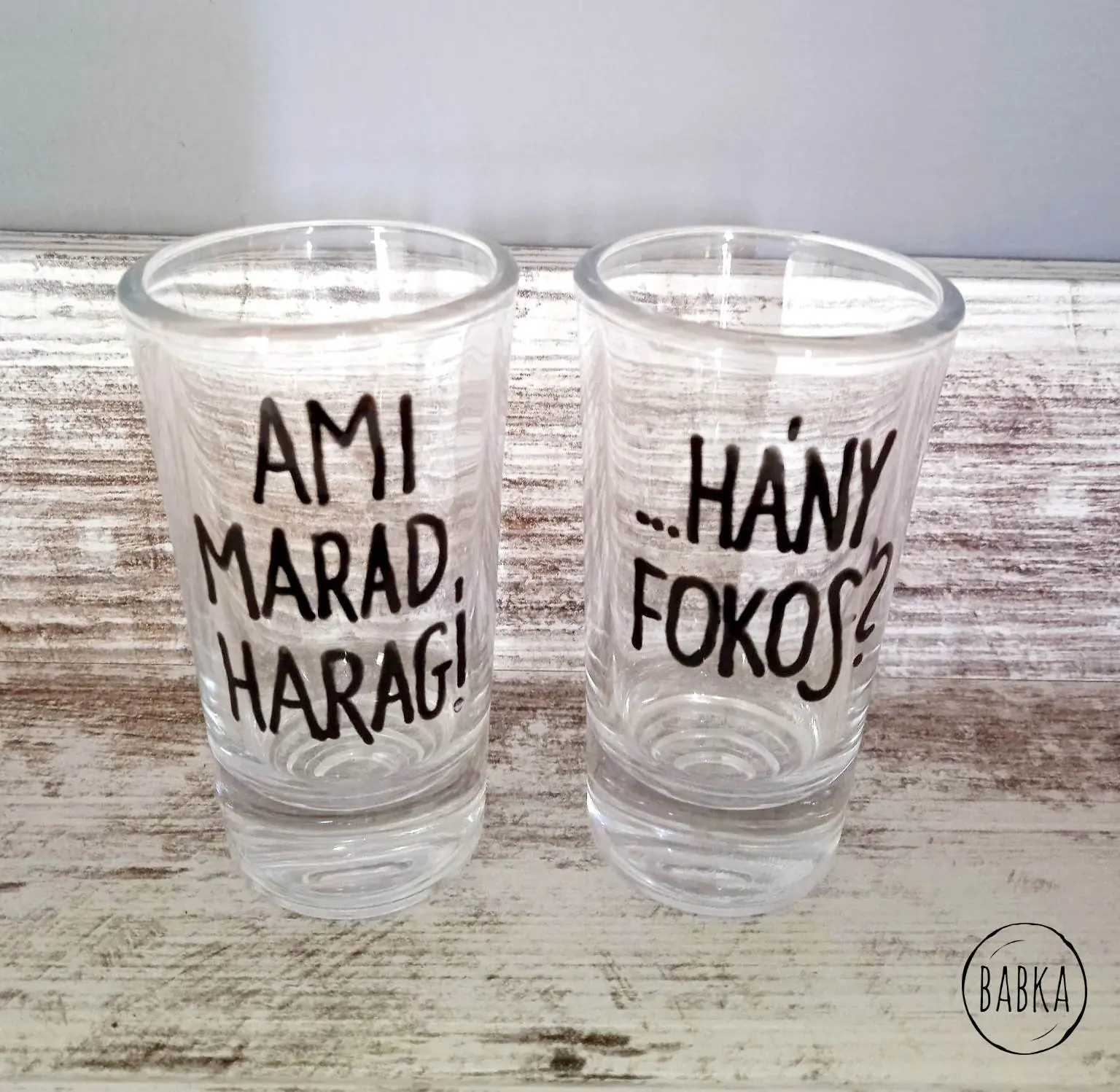 Páros pálinkás pohár