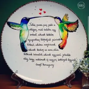 Hemingway (kolibris) tányér (27cm)