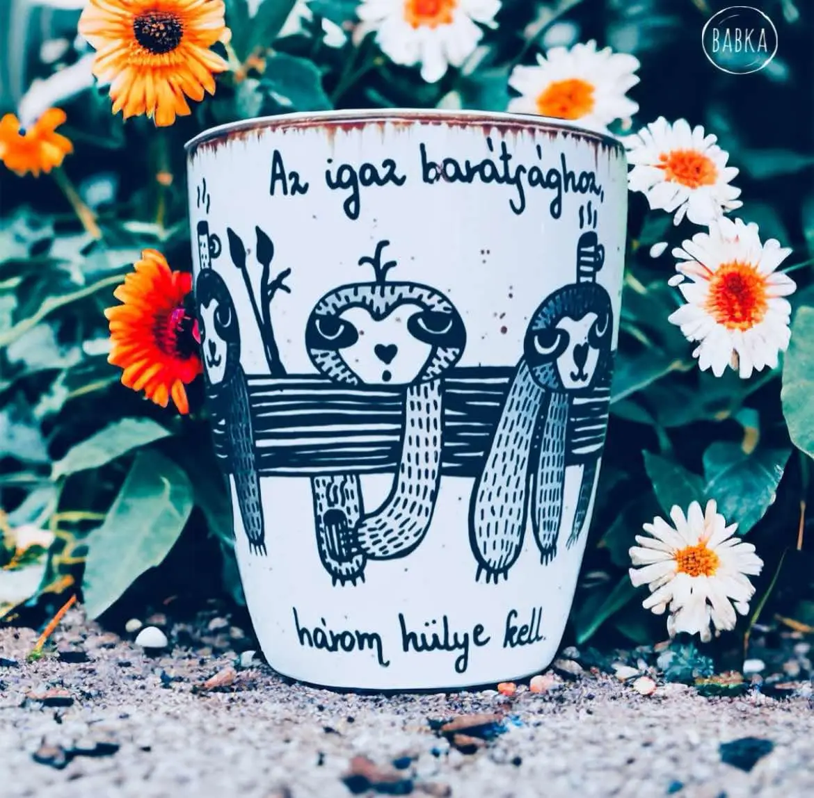 Lajhár bögre