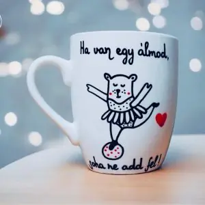 Önmegvalósítás bögre (3.6dl) (Ha van egy álmod, soha ne add fel!)