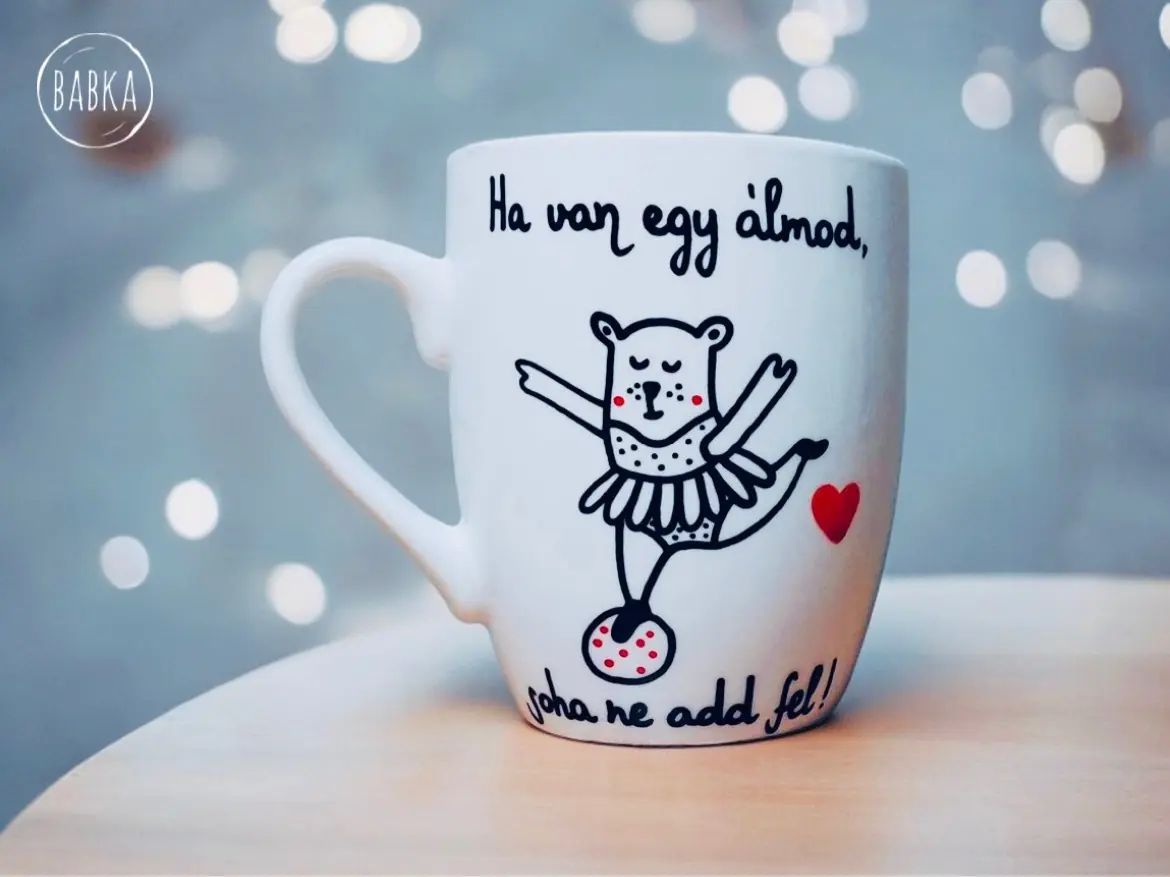 Önmegvalósítás bögre (3.6dl) (Ha van egy álmod, soha ne add fel!)