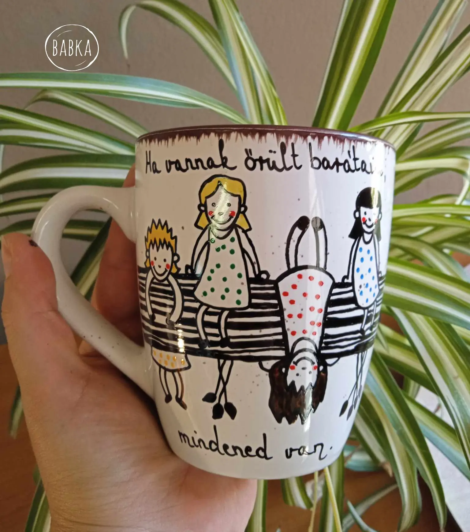 Barátság bögre (variálható)