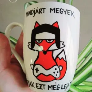 Gamer bögre (rókás)