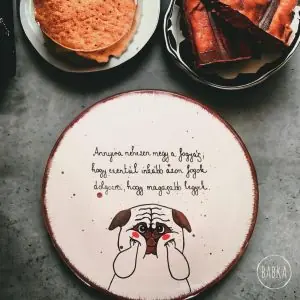 Fogyi tányérka (21cm) (Annyira nehezen megy a fogyás, hogy ezentúl inkább azon fogok dolgozni, hogy magasabb legyek.)