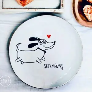 Seteményes tacsi tányér (desszertes)