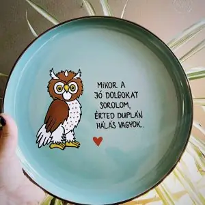 Hála (bagoly) tányér