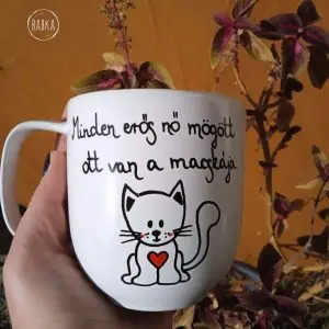 Erős nő bögre