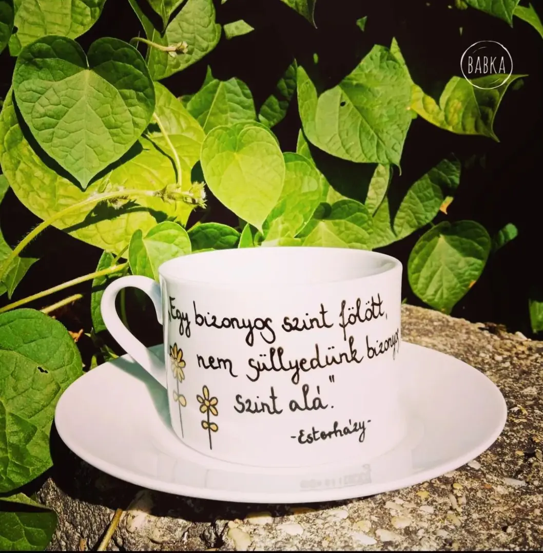 Esterházy csésze - csészealjjal