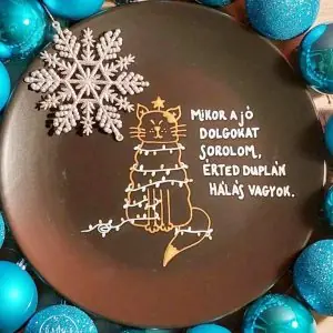 Macskarácsony (fekete) - Nagy (26cm)