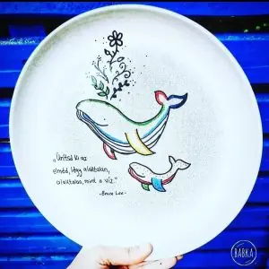 Bruce Lee - tányér  (A víz)