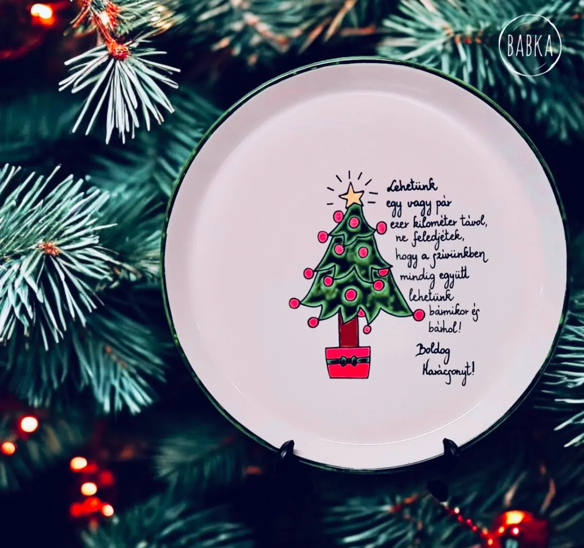 Karácsonyi tányér