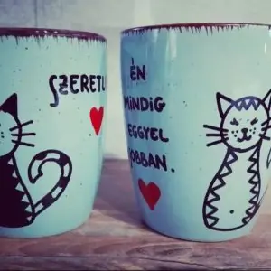 Eggyel jobban cicák (páros bögre)