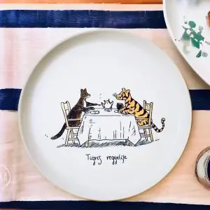 Tigris reggelije (27cm)