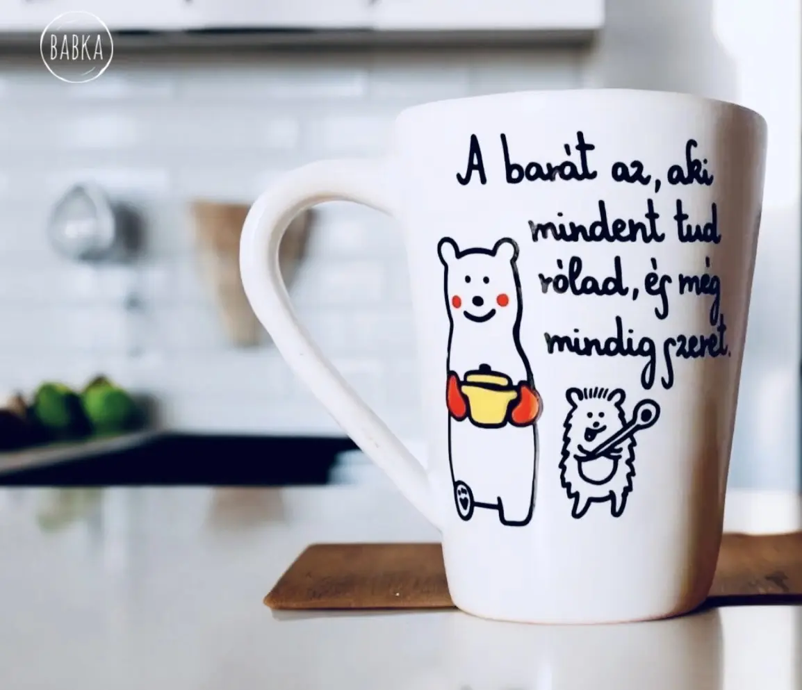 Barátság bögre (A barát az, aki mindent tud rólad, és még mindig szeret.)