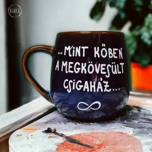 Radnóti csuporbögre (4dl) (...mint kőben a megkövesült csigaház...)