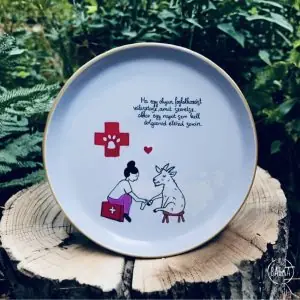 Állatorvosos (kecske) (27cm) (Ha egy olyan foglalkozást választasz, amit szeretsz, akkor egy napot sem kell dolgoznod életed során.)