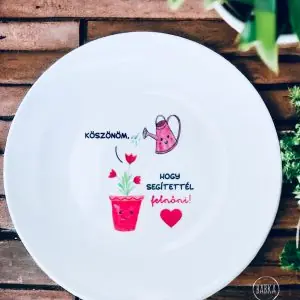 Reggeliző tányér (anya) (Köszönöm, hogy segítettél felnőni!)