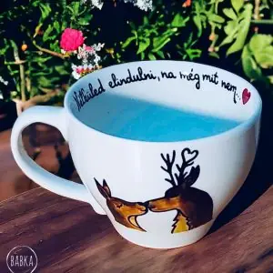 Nélküled elindulni?  (csésze) (tejeskávés)