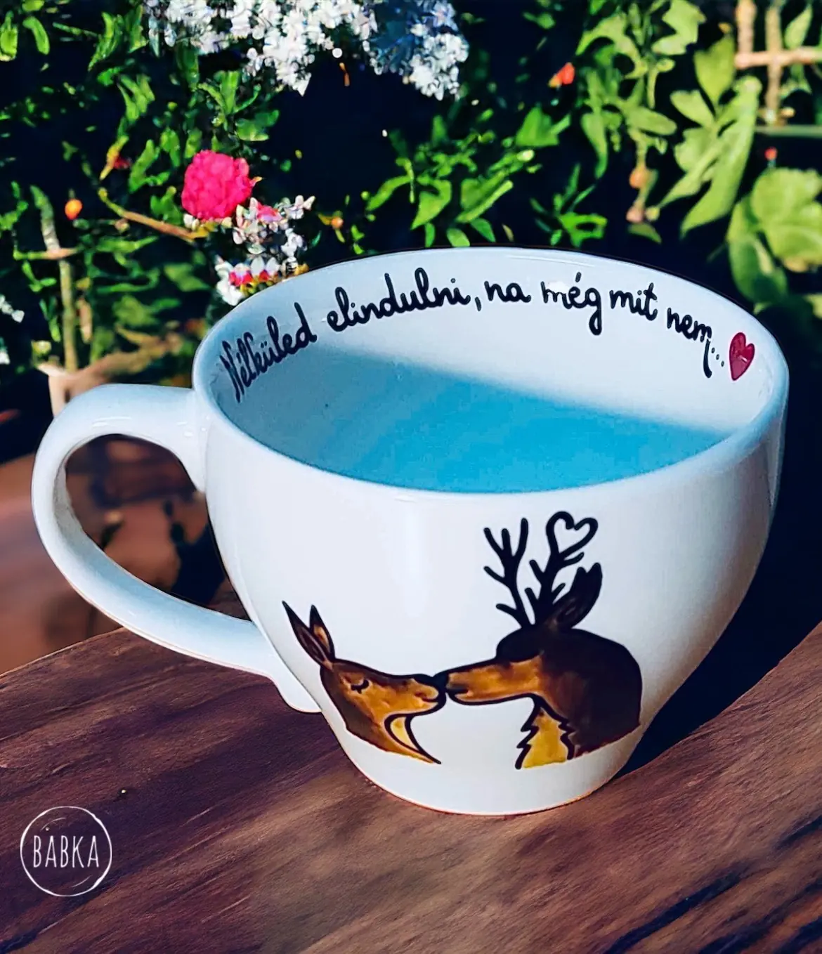 Nélküled elindulni?  (csésze) (tejeskávés)