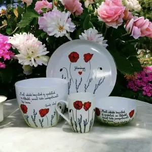 Tavaszi szett (pipacsok) "Minél inkább becsülöd és csodálod az életet, annál több ünnepelnivaló lesz benne." - Oprah Winfrey