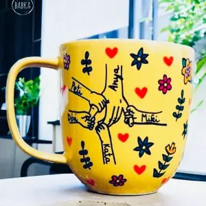 Anyák napi bögre (személyre szabható nevekkel)