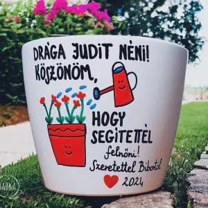 Ballagási kaspó  (személyre szabható)