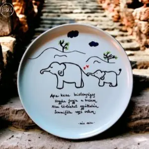 Apa - tányér (Apa keze biztonságos, hogyha fogja a kezem, nem történhet egyáltalán, semmiféle rossz velem.)