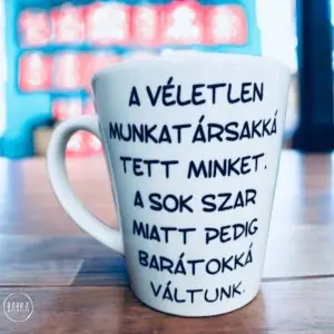 Munkahelyi barátság bögre (tejeskávés)