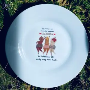 Egy bölcs nő tányér (desszertes)