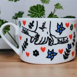 Apa csésze (cappuccino) (személyre szabható)