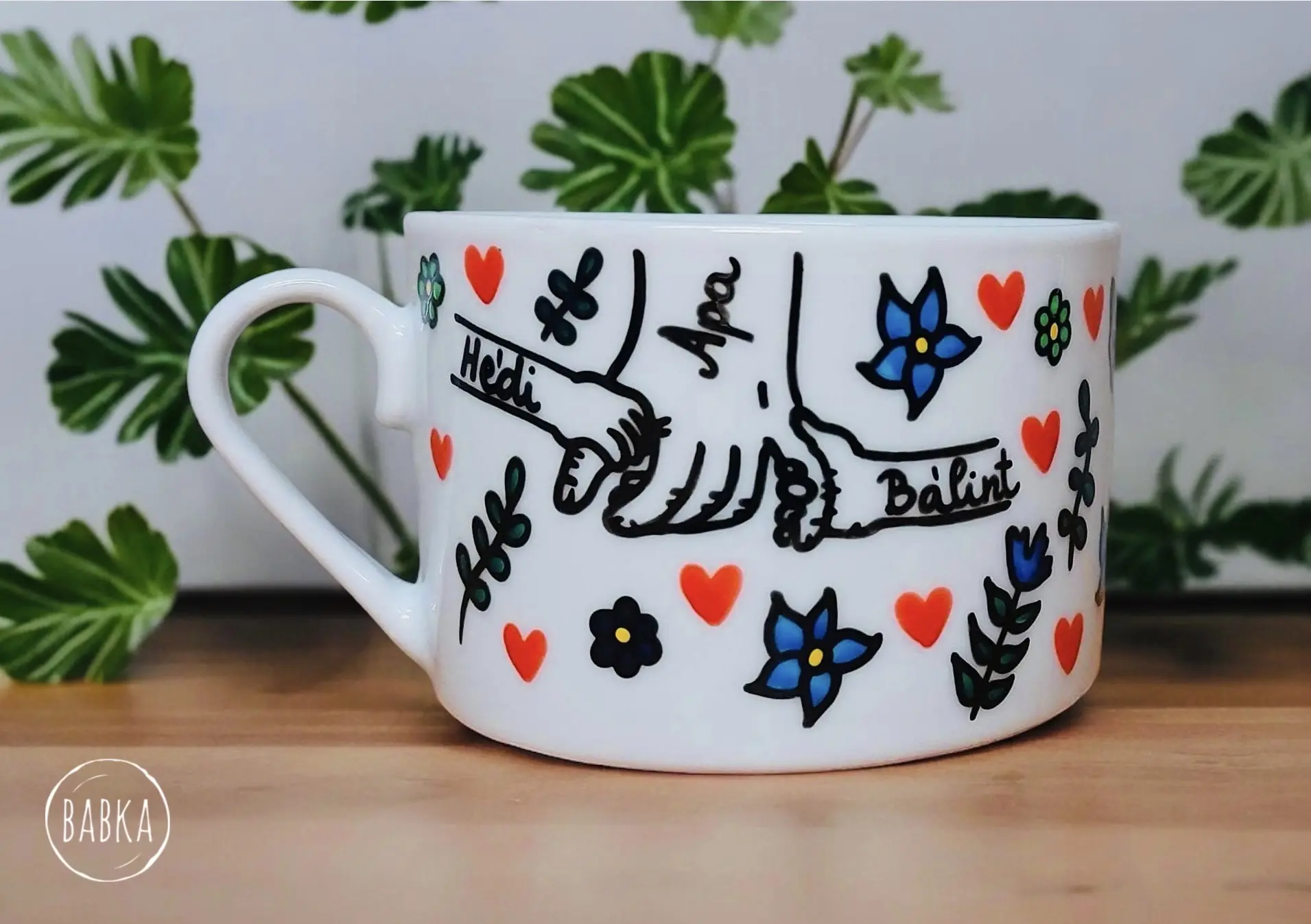 Apa csésze (cappuccino) (személyre szabható)