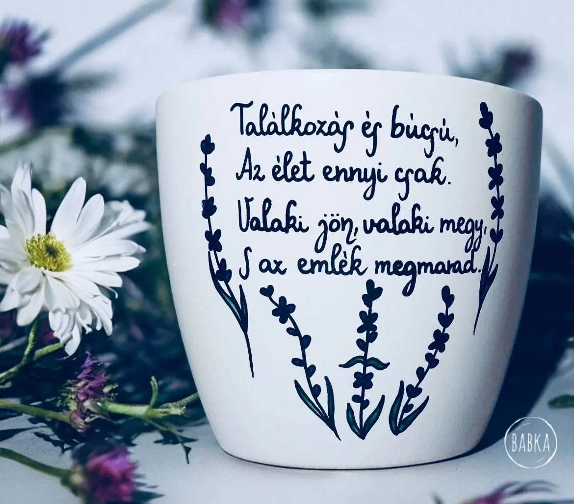 Ballagási kaspó  (személyre szabható)