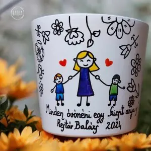 Ballagási kaspó  (személyre szabható)