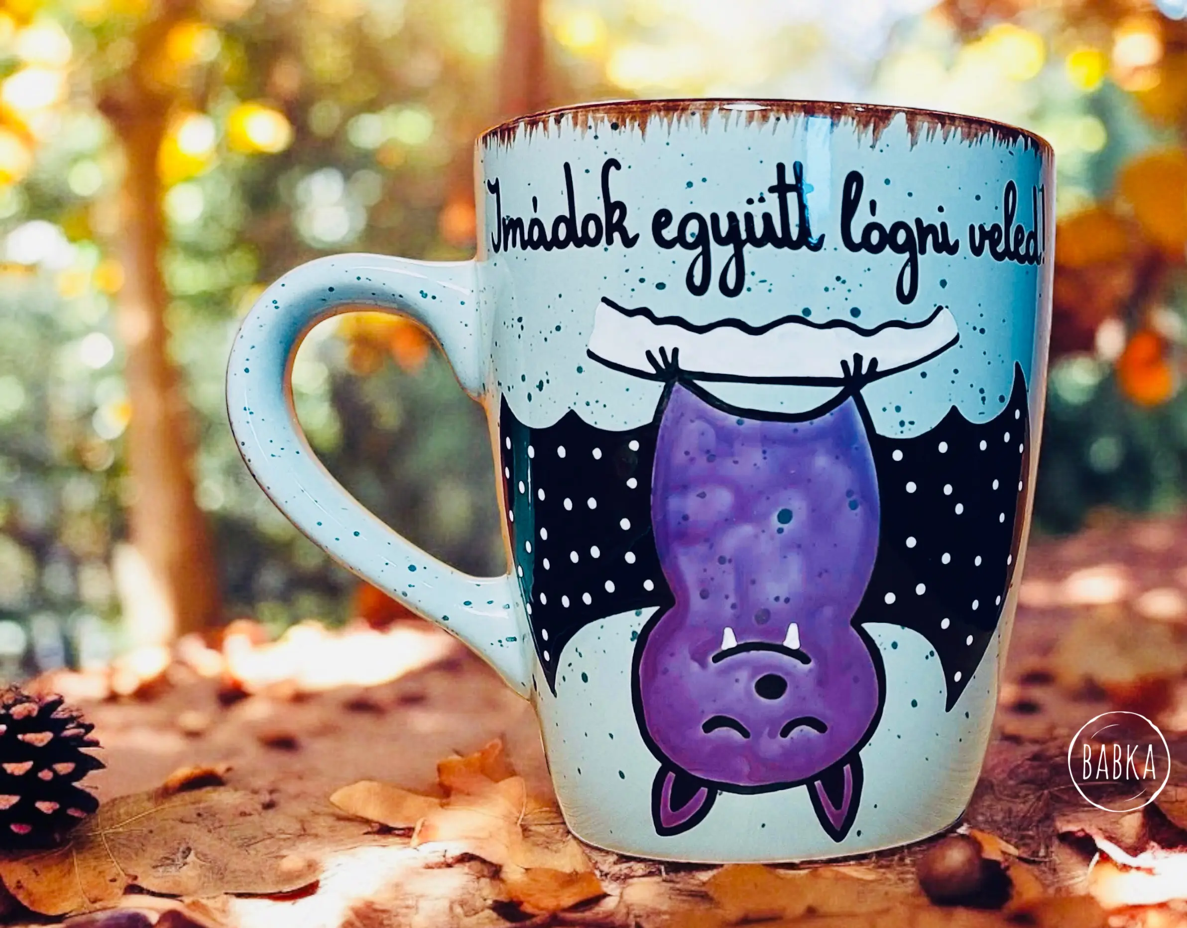 Barátság bögre (Imádok együtt lógni veled.) (fehér)