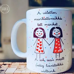Munkahelyi barátság bögre (barátnők)