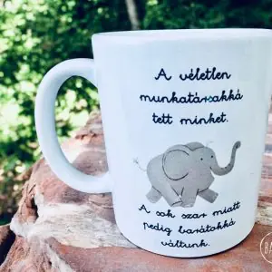 Munkahelyi barátság bögre (elefánt)