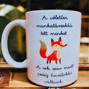 Munkahelyi barátság bögre (róka)