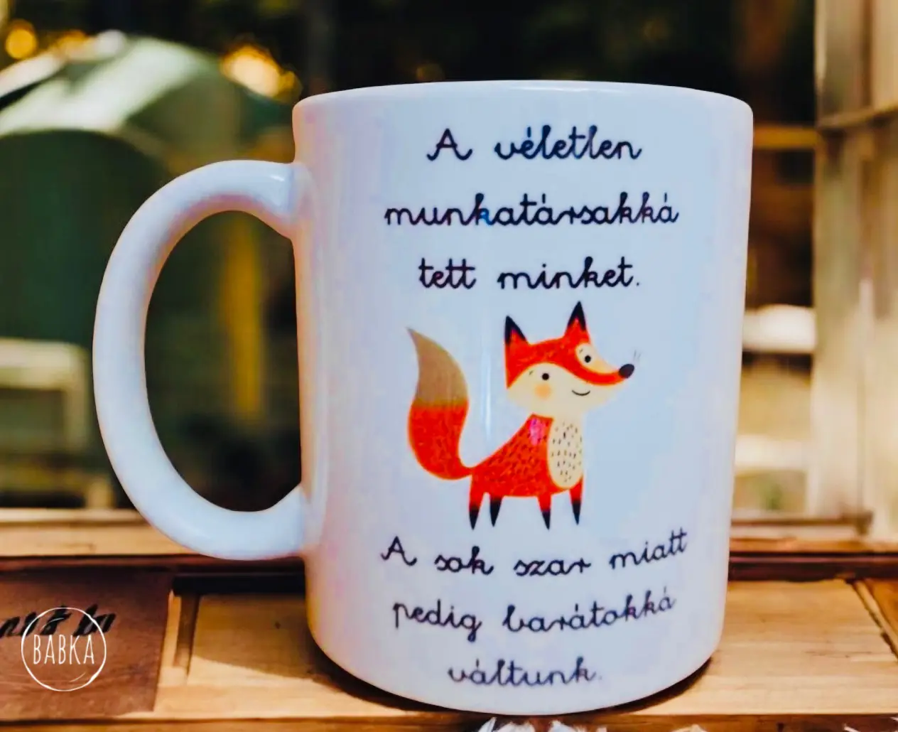 Munkahelyi barátság bögre (róka)